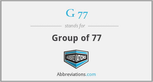 G 77 - Group of 77